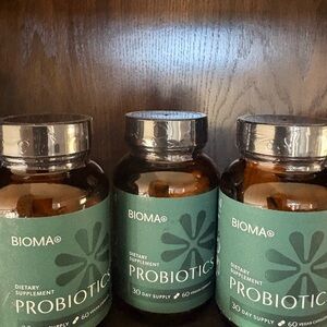 Probiotics Supplement - Brown and Green